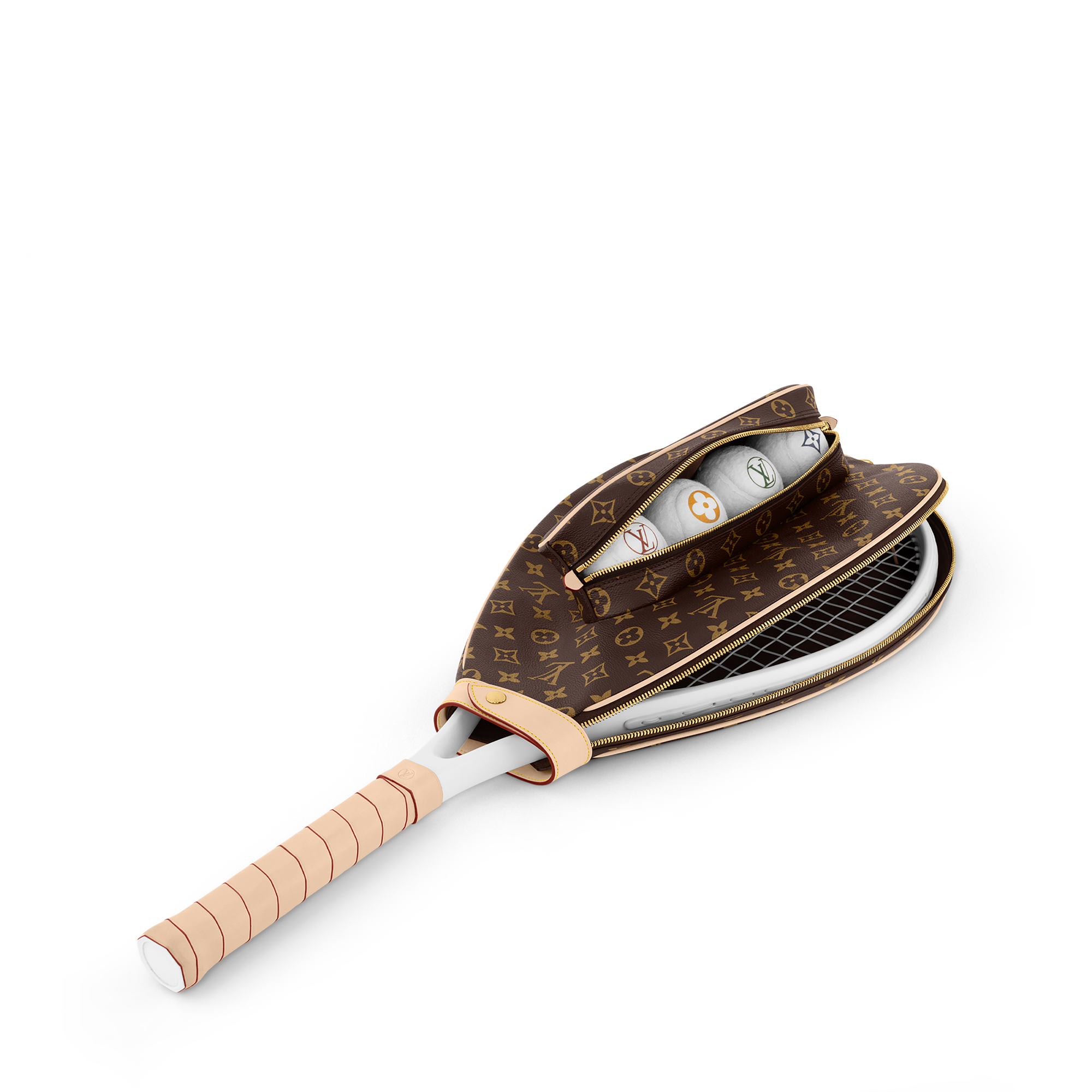 Suzanne Etui Racket Pouch - Luxury Monogram Canvas Brown | LOUIS